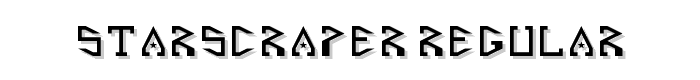 Starscraper Regular font